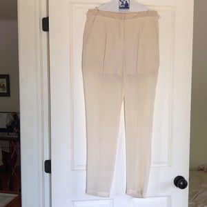 See by Chloe White pleated trousers